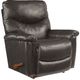 La-Z-Boy® James Charcoal Leather Manual Rocking Recliner-0