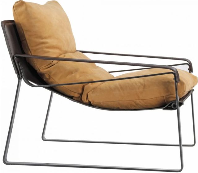 Moe's Home Collection Connor Matte Yellow Club Chair-2