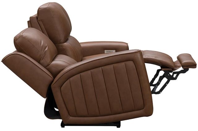 BarcaLounger® Pierce Homerun Cinnamon Leather Power Reclining Sofa-1