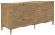 Uttermost® Coast Soft Oak Stain 6-Drawer Rattan Chest-0
