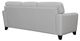 Armen Living Bergen Dove Gray Genuine Leather Square Arm Sofa-2