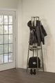 HH2 Home Crofton Black Coat Rack with Three Shelves-4