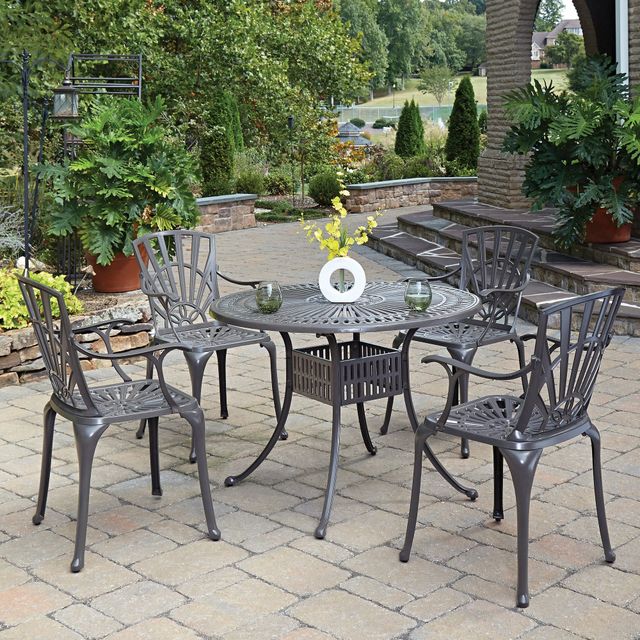 homestyles® Grenada 5-Piece Khaki Gray Outdoor Dining Set -1