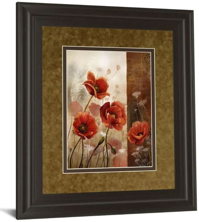 Classy Art Wild Poppies Il by Conrad Knutsen Framed Print Wall Art-0