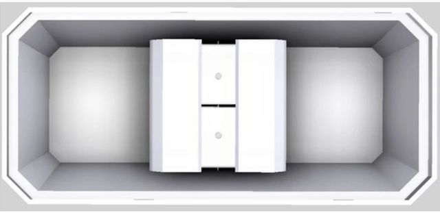 Vent-A-Hood® Designer Series 66" White Island Range Hood-3