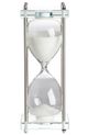 A & B Home White/Silver 30-Minute Hourglass-0