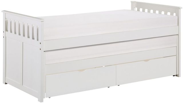 Homelegance® Galen White Youth Twin/Twin Storage Simple Bed-0