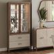 Michael Amini® Houston Walnut Display Cabinet-1
