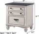Crown Mark Sawyer Antique White Nightstand-2