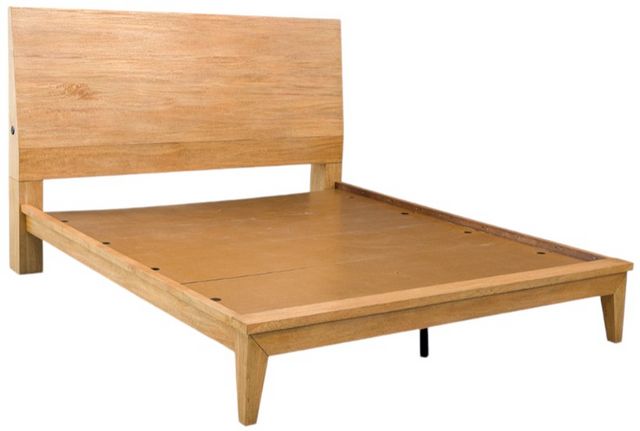 Sherbana Queen Panel Bed - Light Brown Sherbana Queen Panel Bed - Light Brown