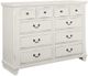 Vaughan-Basset Timber Creek Distressed White Mansion Bedroom Collection-2