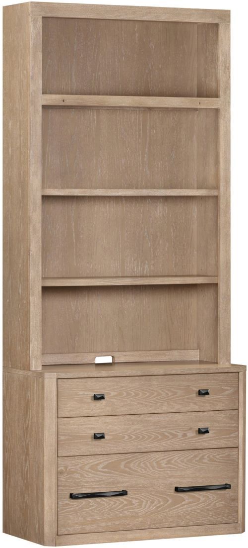 Parker House® Breckenridge Medium Brown 40" Lateral File and Hutch-0