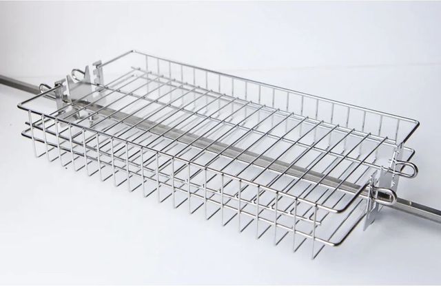 Hasty Bake Stainless Steel Flat Rotisserie Basket-0