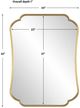 Uttermost® Athena Brushed Brass Mirror-2