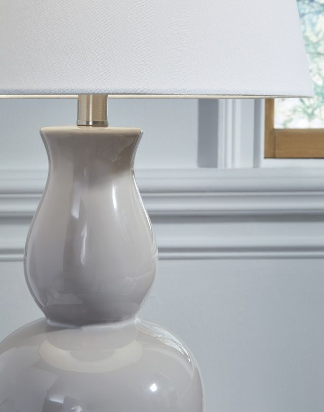 Signature Design by Ashley® Zellrock 2-Piece Gray Table Lamp Set-2