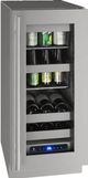 U-Line® 18" 3.7 Cubic Feet Stainless Steel Undercounter Beverage Center-0