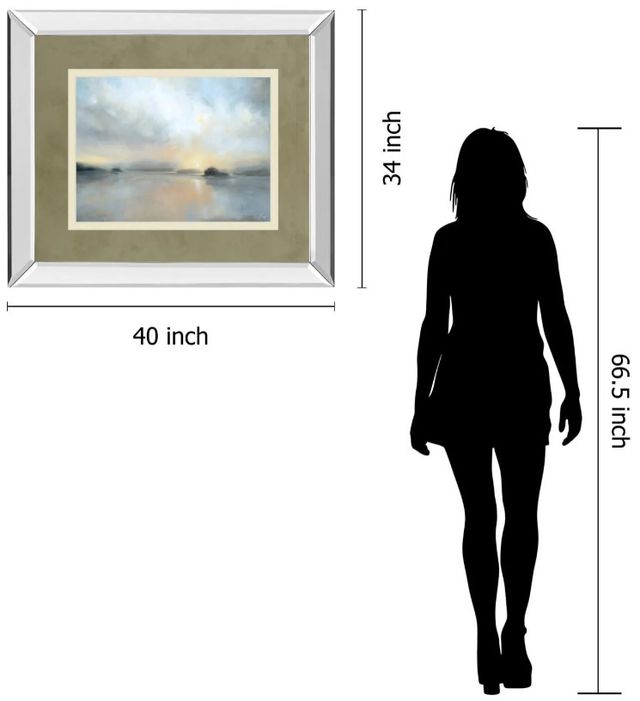 Classy Art December Mists by Joanne Parent Mirror Framed Wall Art-2