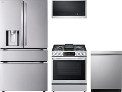 LG 4 Piece PrintProof™ Stainless Steel Kitchen Package