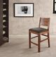 International Furniture Direct Parota Brown 44" Bar Stool-1