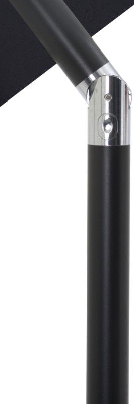 Meridian Furniture Fiji Black/Matte Black Aluminum Outdoor Patio Umbrella and Base-4