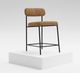 International Furniture Direct Seating Black/Cognac Counter Stool-1