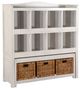 Sunny Designs™ Storage White Bookcase with Trundle Bench-0