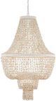 Currey & Company Natural/Pearlized White Cybele Chandelier-1