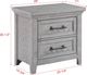 Crown Mark Beckett Light Gray Nightstand-2