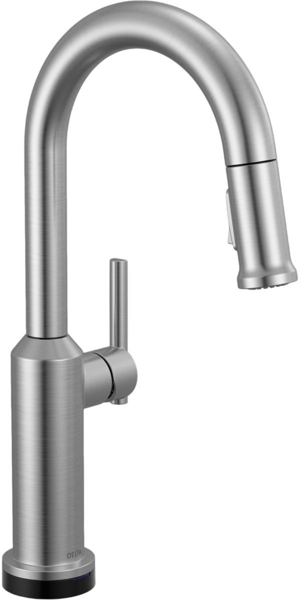 Delta Cordova™ Lumicoat® Arctic Stainless Touch2O® Bar / Prep Faucet with Touchless Tech -0