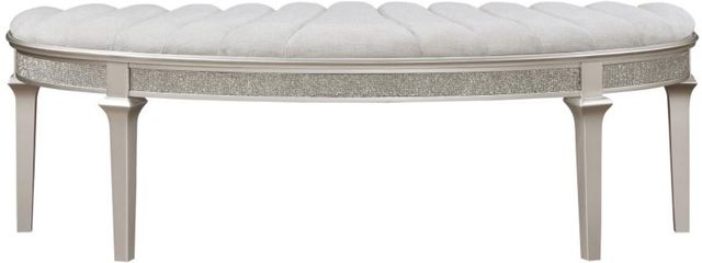 Coaster® Evangeline Ivory/Silver Oak Bench-1