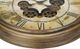Monarch Specialties Inc. Antique Brown 23" Round Wall Clock with Roman Numerals on Beige/Brown Backg-1