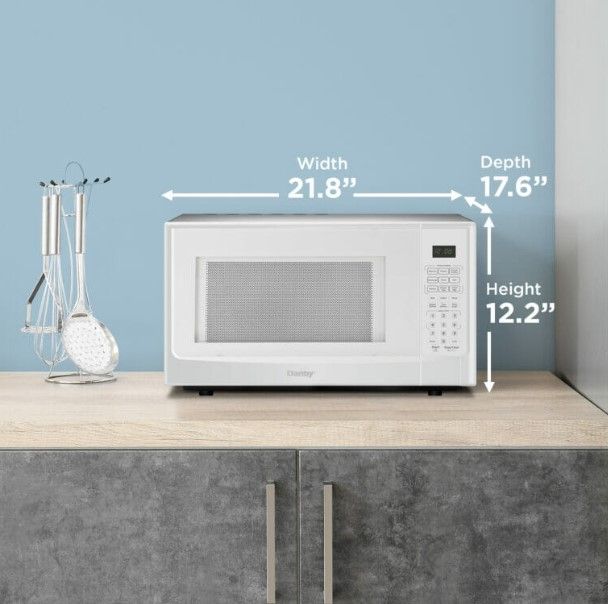 Danby Designer 1.4 Cubic Feet White Microwave -4