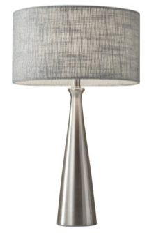 Adesso® Linda Brushed Steel Table Lamp-0