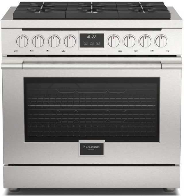 Fulgor Milano Accento 36" Stainless Steel Pro Style Gas Range-0