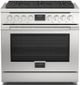 Fulgor Milano Accento 36" Stainless Steel Pro Style Gas Range-0