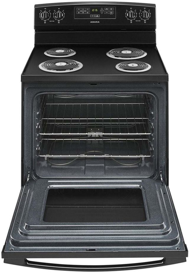 Amana® 30" Black Freestanding Electric Range-1