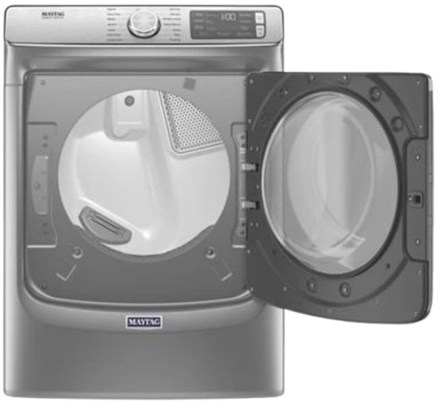 Maytag® 7.3 Cu. Ft. Metallic Slate Front Load Electric Dryer-1