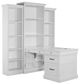 Parker House® Shoreham Effortless White Peninsula Executive Desk-1