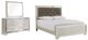 Signature Design by Ashley® Lonnix 3-Piece Silver Finish Queen Panel Bed Set-0