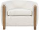 Jofran Inc. Finn Beige/Natural Accent Chair-1