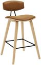 Armen Living Fox 4-Piece Camel/Oak Counter Stool Set-0