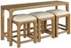 Hammary® Jetson 4-Piece Warm Honey Bar Console Set with Three Stools-0