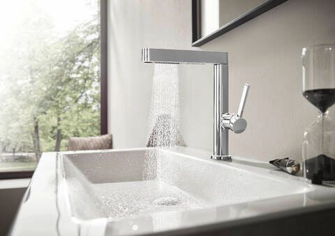 Hansgrohe Finoris Chrome 9" Single-Hole Faucet with 2-Spray Pull-Out-1