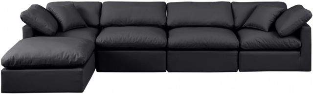 Meridian Furniture Indulge 5-Piece Black Modular Sectional-2