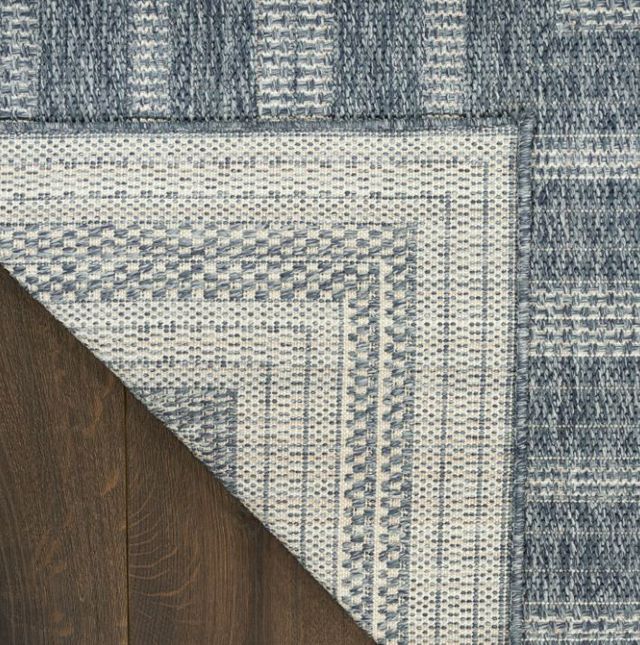 Nourison Home™ Tulum Denim Geometric 5'x7' Area Rug-4