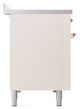 Ilve® Nostalgie II Noblesse 48'' Antique White Pro Style Induction Range with Copper Trim-2