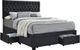 Coaster® Soledad Charcoal Upholstered Eastern King Storage Bed-0
