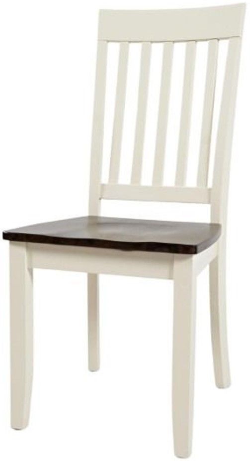 Jofran Inc. Decatur Lane Autumn Brown/White Dining Side Chair-3