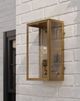 Currey & Company Royster Antique Brass/Clear Outdoor Wall Sconce-4
