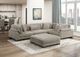 Homelegance® Traverse 5-Piece Taupe Modular Sectional with Ottoman-1